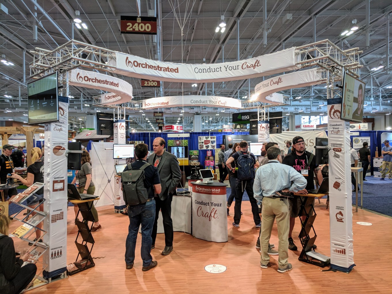 Orchestrated Beer Booth CBC 2018 BrewExpo OBeer