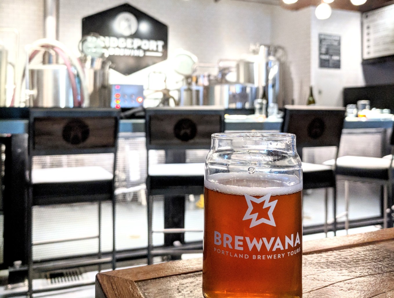 Brewvana Glass BridgePort Brewing Portland Tourism