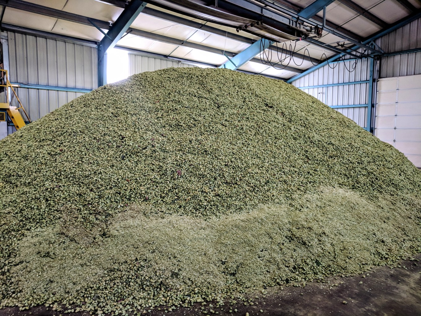 Crosby Hop Farm Centennial Hop Harvest Cooling Room Side