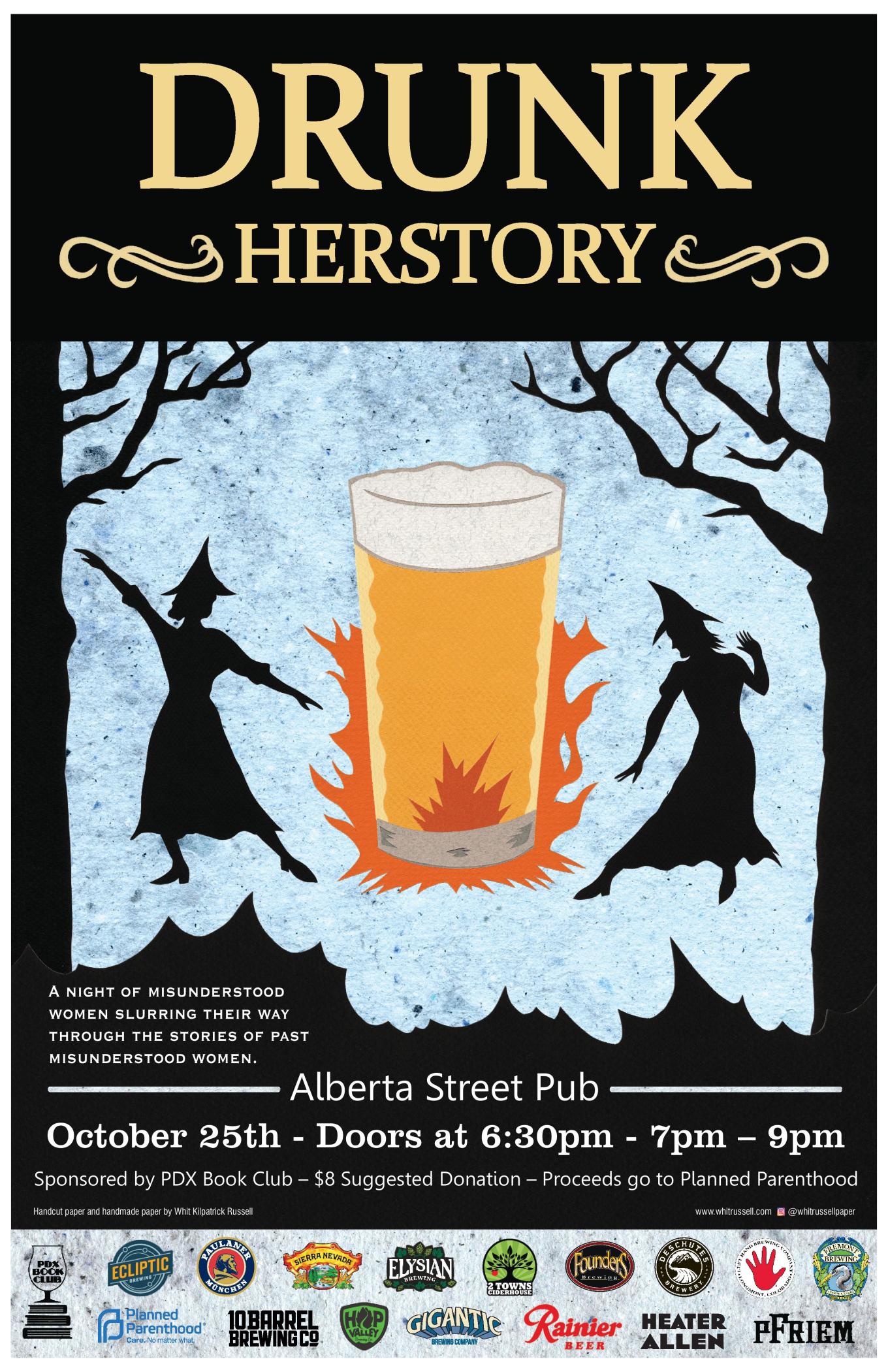 Drunk Herstory Alberta Street Pub October 25 2018