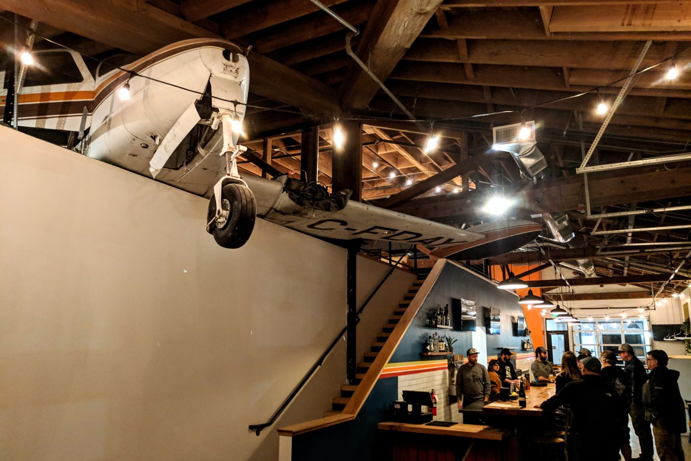 Vagabond Brewing PDX Cessna Dining Room Bar Brewpub